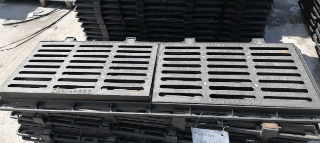 靖远球墨铸铁连体双篦展示